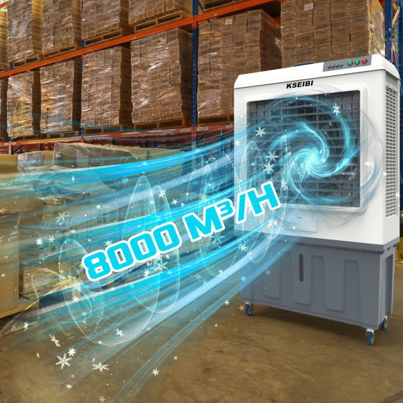 Stay Cool with the KAC 45-125 L Air Cooler - 125L, 450W | KSEIBI