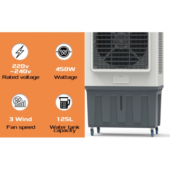 Stay Cool with the KAC 45-125 L Air Cooler - 125L, 450W | KSEIBI