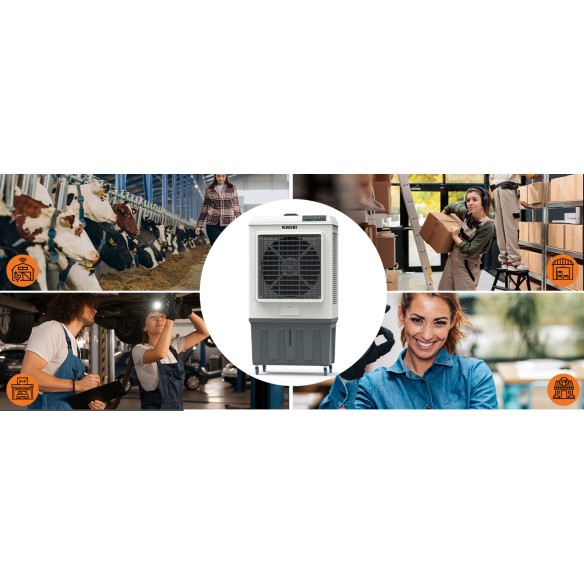 Stay Cool with the KAC 45-125 L Air Cooler - 125L, 450W | KSEIBI