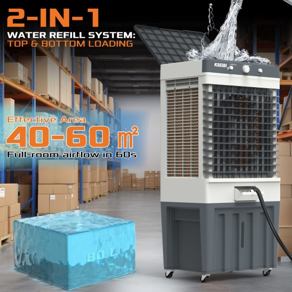 Купить воздушный охладитель KAC 25-80 M, 80 л, 250 Вт | KSEIBI