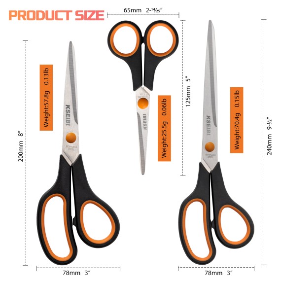 Versatile Industrial Scissors Set for Various Tasks | KSEIBI