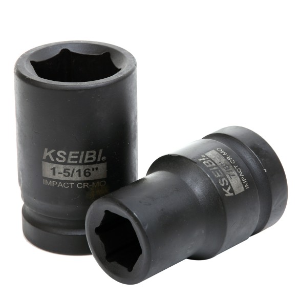 High-Quality Impact Socket Set for 1" Standard Sizes | KSEIBI