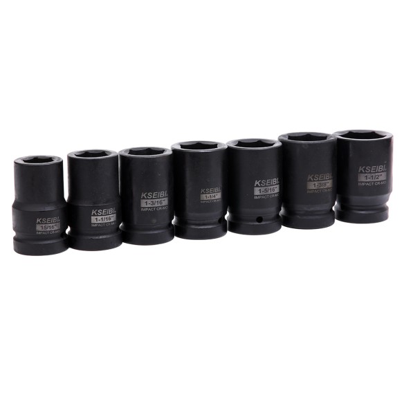High-Quality Impact Socket Set 1"Deep for Heavy-Duty Jobs | KSEIBI