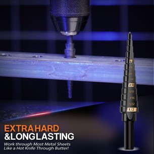High-Quality HSS Step Drill Bits for Precision Drilling | KSEIBI 2