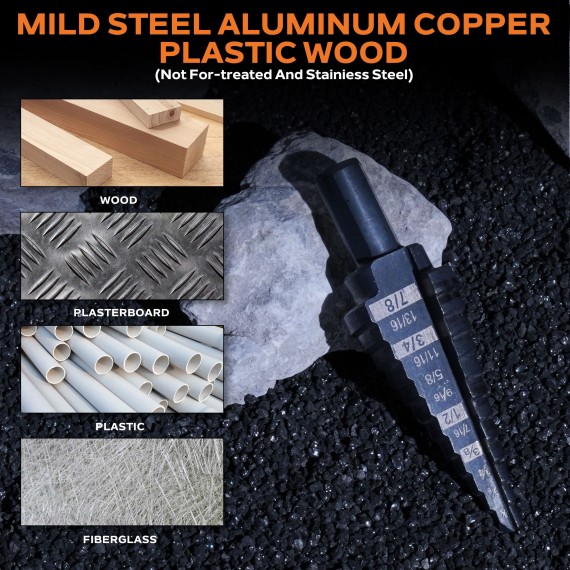 Покупайте ступенчатые сверла HSS/дюймовые с доставкой | KSEIBI