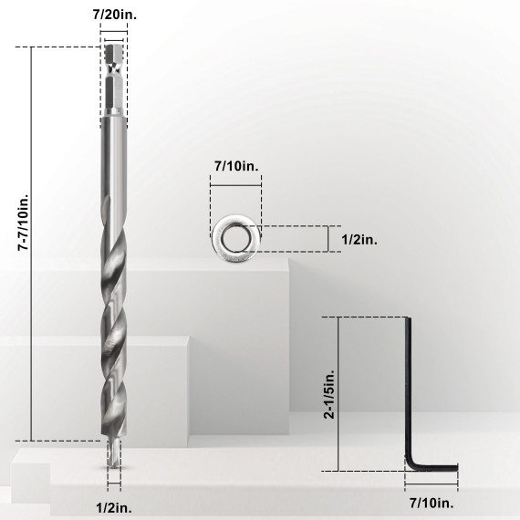 Купить высокоскоростное сверло для карманных отверстий | KSEIBI