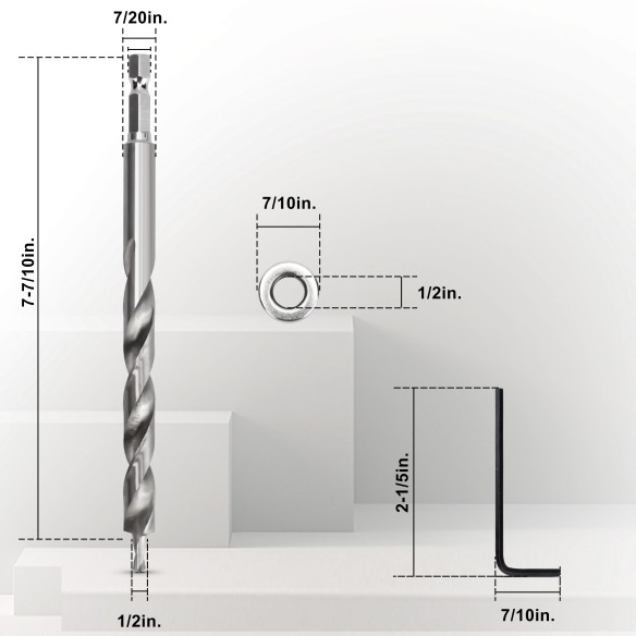 High-Quality HSS Pocket Hole Bit for Precision Woodworking Projects | KSEIBI