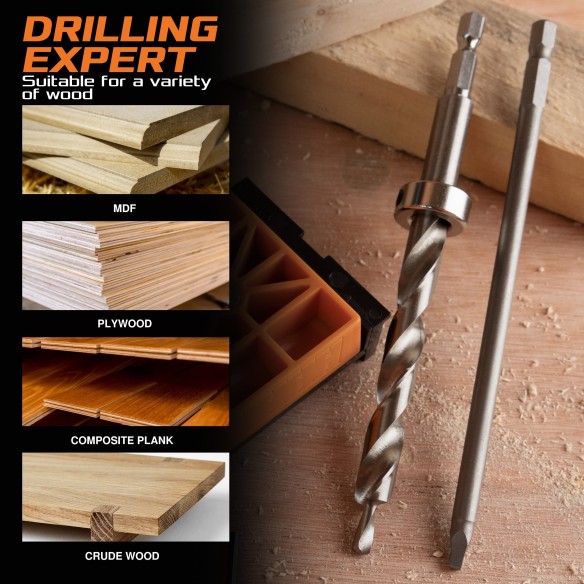 High-Quality HSS Pocket Hole Bit for Precision Woodworking Projects | KSEIBI