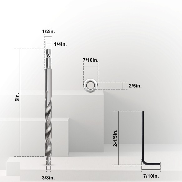 Купить высокоскоростное сверло для карманных отверстий | KSEIBI