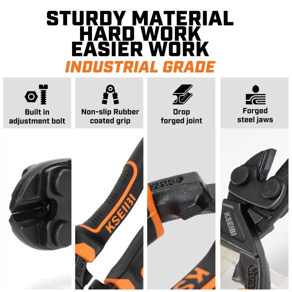 Top Quality High Leverage Bolt Cutter/ProGrip for Heavy-Duty Jobs | KSEIBI