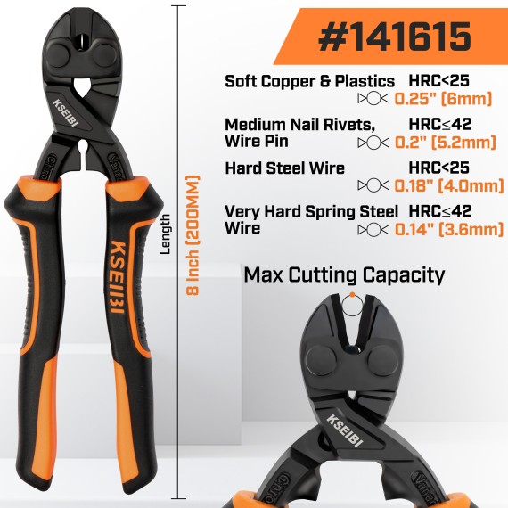 Top Quality High Leverage Bolt Cutter/ProGrip for Heavy-Duty Jobs | KSEIBI