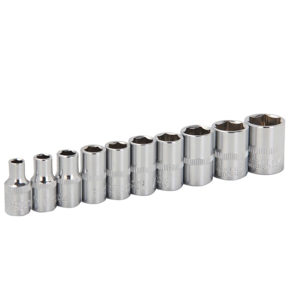 High-Quality Hexagon Socket Set for 3/8" &amp; 1/4" Drives | KSEIBI