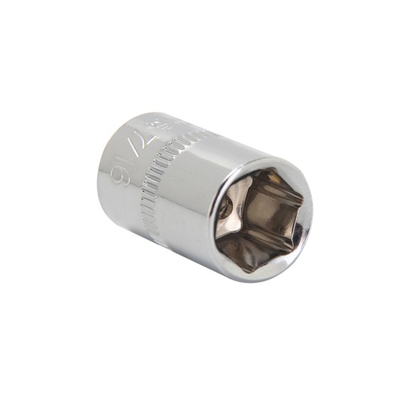 高品质黑色六角套筒套装，适用于3/8"和1/4" E | KSEIBI