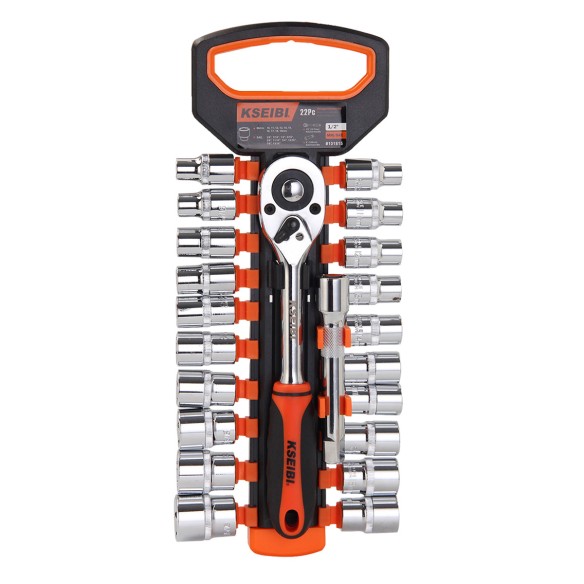 High-Quality Hexagon Socket And Ratchet Set for 1/2" Drives | KSEIBI