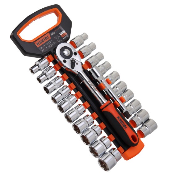 High-Quality Hexagon Socket And Ratchet Set for 1/2" Drives | KSEIBI