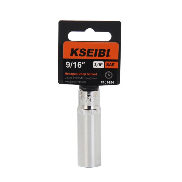 High-Quality Hexagon Deep Socket 3/8" Metric for Precision Work | KSEIBI