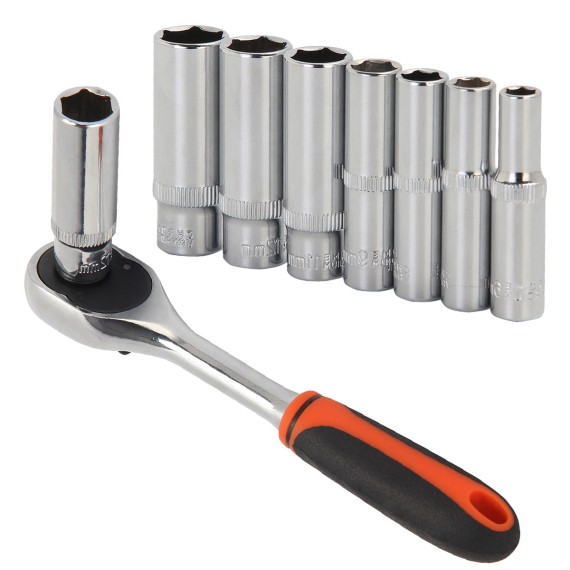 High-Quality Hexagon Deep Socket 1/4" for Precision Jobs | KSEIBI