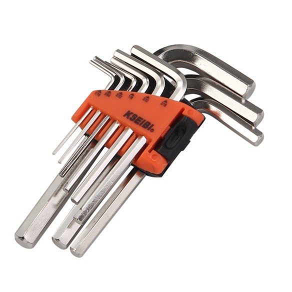 High-Quality Hex Key Wrench Set Short 9-Pc. SAE for Precision Work | KSEIBI