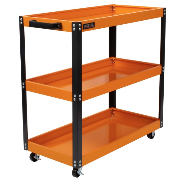 Premium Heavy-Duty Steel Utility Service Cart for Industrial Use | KSEIBI