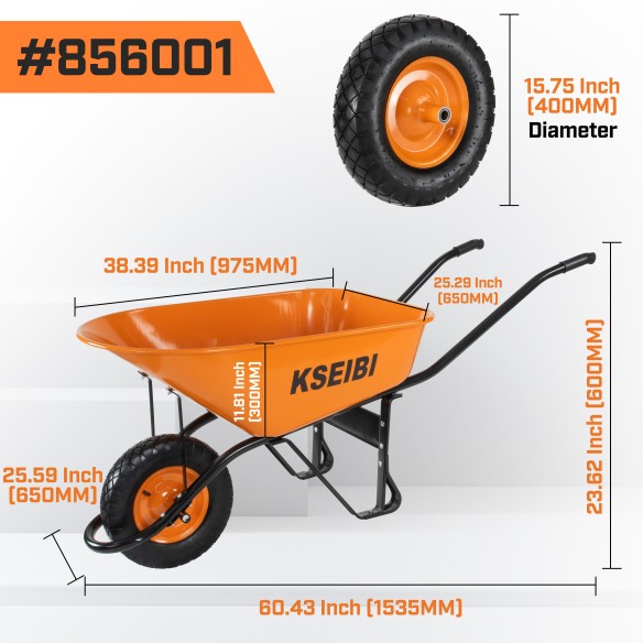 Get the Best Heavy Duty Wheel Barrow for Your Outdoor Projects | KSEIBI