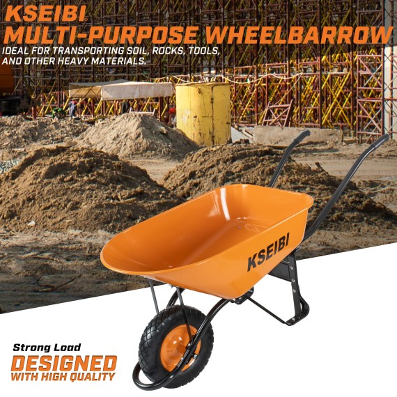 Get the Best Heavy Duty Wheel Barrow for Your Outdoor Projects | KSEIBI