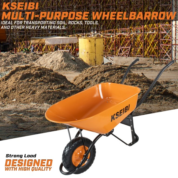 Get the Best Heavy Duty Wheel Barrow for Your Outdoor Projects | KSEIBI