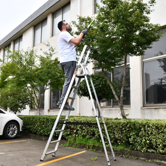 Household Aluminum Ladder – Lightweight Folding Step Stool | KSEIBI