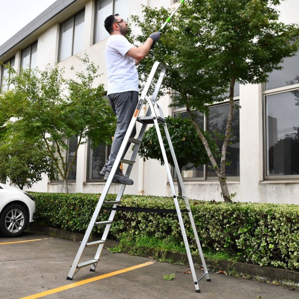 Household Aluminum Ladder – Lightweight Folding Step Stool | KSEIBI