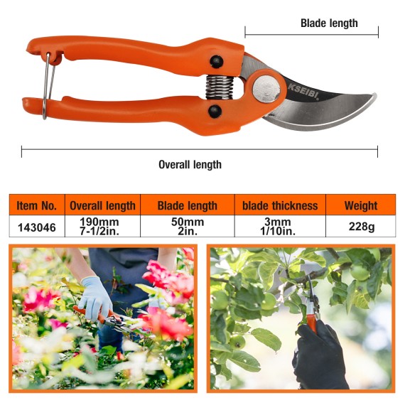 Premium General Garden Pruning Shears for Precise Cuts &amp; Easy Maintenance | KSEIBI