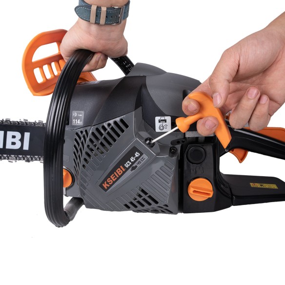 High Performance Gcs 55-50 Gasoline Chain Saw, 54.6cc, 20" for Professional Use | KSEIBI