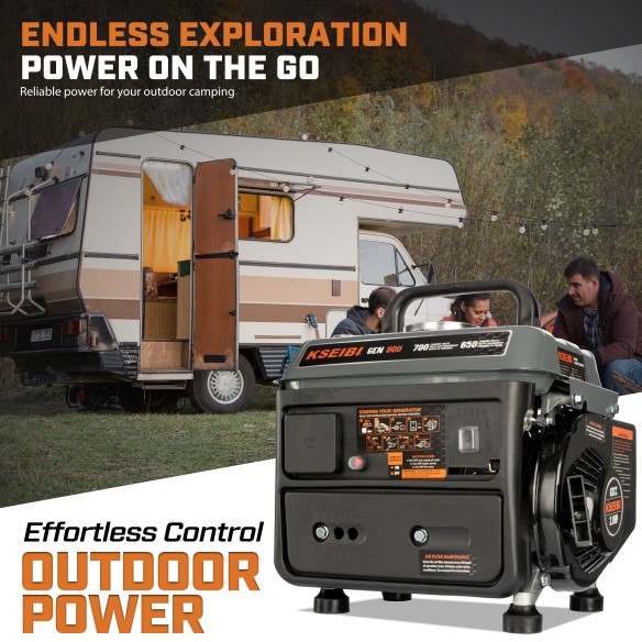 Power up Anywhere with the GEN 900 Gasoline-Powered Portable Generator | KSEIBI