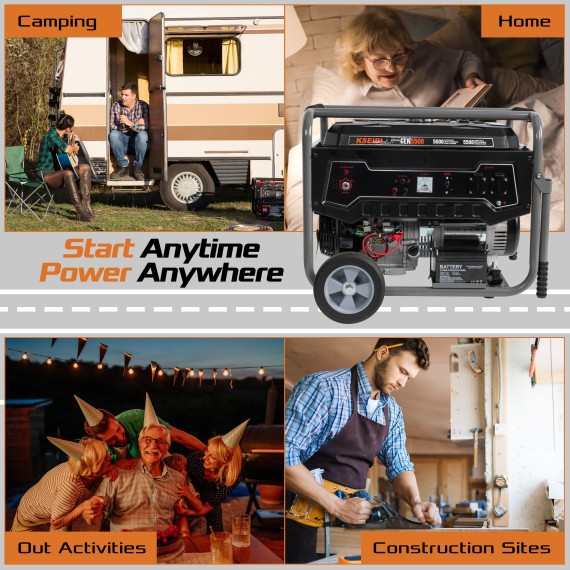 Power up your space with the GEN 5500 Gasoline Generator | KSEIBI