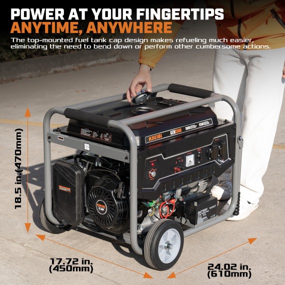 Power up your space with the GEN 5500 Gasoline Generator | KSEIBI