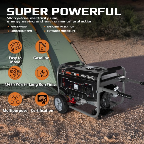 Power Up Your Space with the GEN 3000 Gasoline Generator | KSEIBI