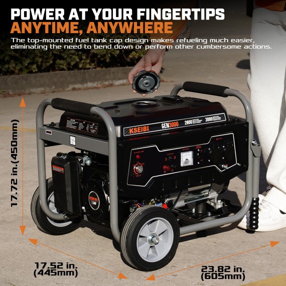 Power Up Your Space with the GEN 3000 Gasoline Generator | KSEIBI
