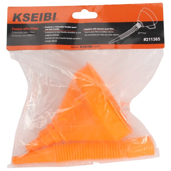 High-Quality Funnel With Filter for Easy Pouring and Straining | KSEIBI
