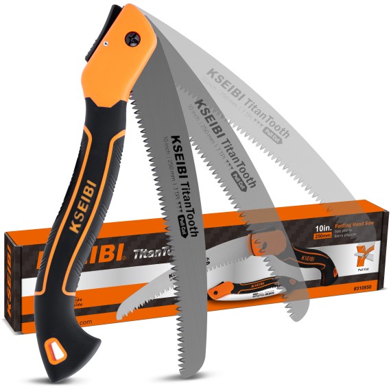 Premium Folding Saw Original Orange for Outdoor Enthusiasts | KSEIBI