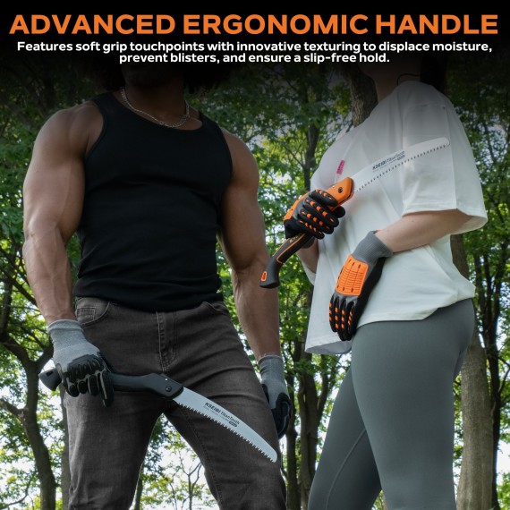 Premium Folding Saw Original Orange for Outdoor Enthusiasts | KSEIBI