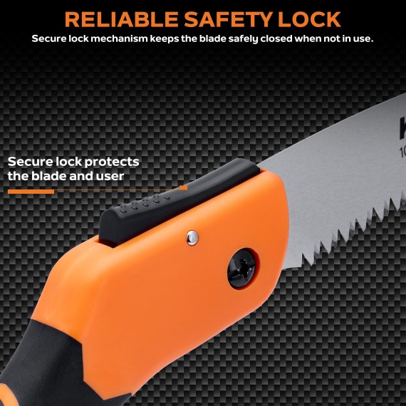 Premium Folding Saw Original Orange for Outdoor Enthusiasts | KSEIBI