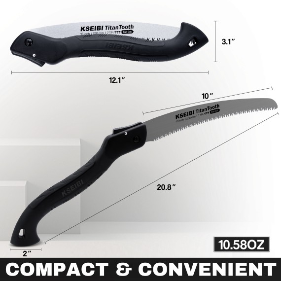 Discover the Ultimate Folding Saw Canyon Black for Outdoor Adventures | KSEIBI