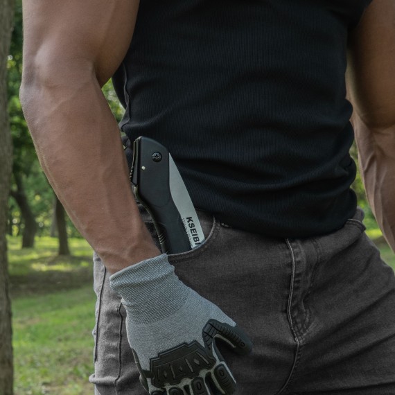 Купить складную пилу черного цвета Canyon для туризма и походов | KSEIBI