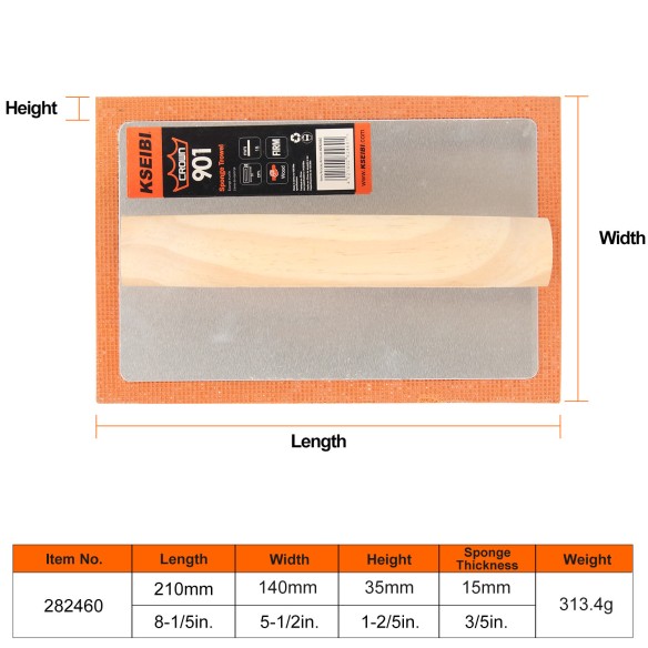 High-Quality Foam Plastering Trowel - Perfect for Smooth Finishes | KSEIBI