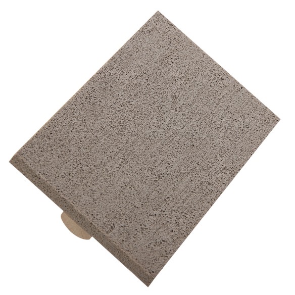 بروة إسفنجية رمادية لللياسة بيد خشب | KSEIBI