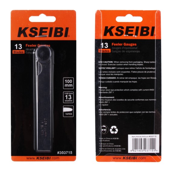 Precision Feeler Gauges for Accurate Measurements | KSEIBI