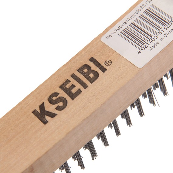 High-Quality European Hand Brush/Steel 4x16 for Efficient Cleaning | KSEIBI