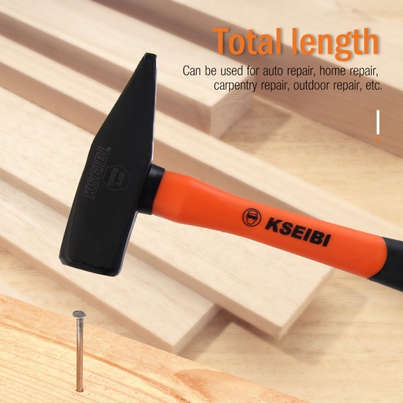 Durable Engineers' Hammer with ProGrip Handle for Precision Strikes | KSEIBI