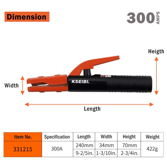 Держатель электрода 300A: купить по американскому стандарту | KSEIBI