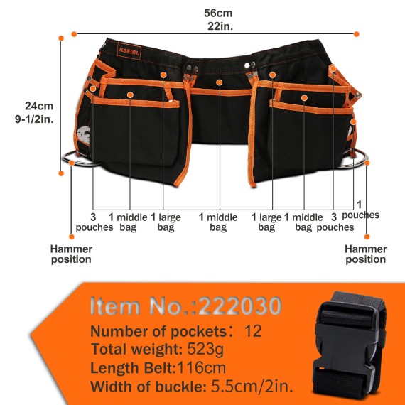 Upgrade Your Tool Belt Game with Our Electrician's Tool Belt Combo | KSEIBI
