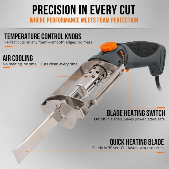High-Quality Electric Hot Knife for Precision Cutting | KSEIBI