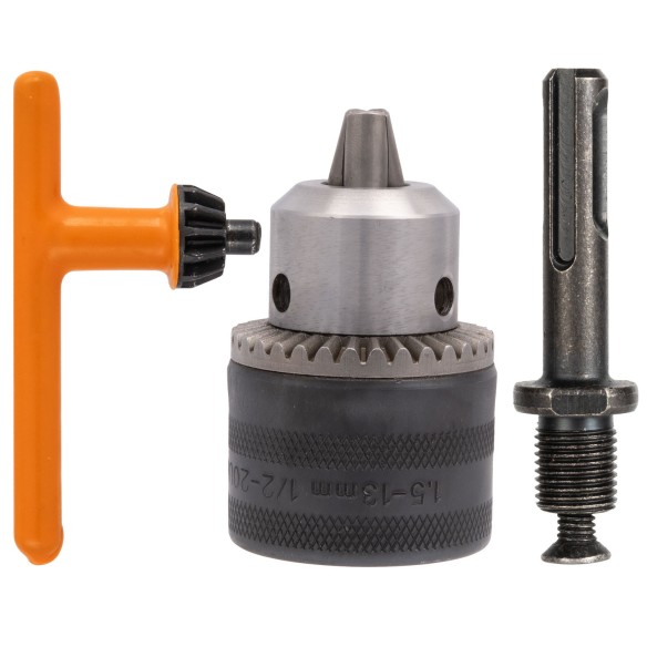 High-Quality Drill Chuck Set with Key and Adapter | KSEIBI